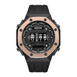 REACTION KENNETH COLE Men Textured Dial & Reset Time Watch KRWGQ0069603-picture-27