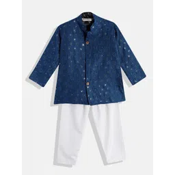 Readiprint Fashions Boys Embroidered Sequinned Kurta with Pyjamas-picture-38