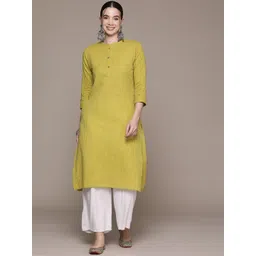 Readiprint Fashions Embroidered Mandarin Collar Thread Work Pure Cotton Kurta-picture-16