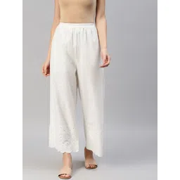 Readiprint Fashions Floral Embroidered Cotton Ethnic Palazzos-picture-20