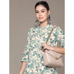 Readiprint Fashions Floral Printed Pure Cotton Kurta with Palazzos-picture-37