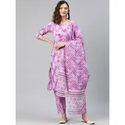 Readiprint Fashions Floral Printed Regular Pure Cotton Kurta with Trousers & Dupatta-picture-19