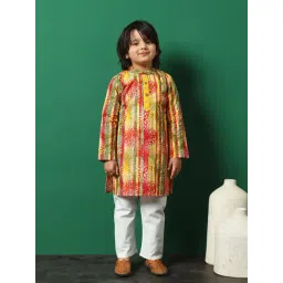 READIPRINT FASHIONS Kids Multicolor Printed Full Sleeves Kurta with Pyjamas-picture-21