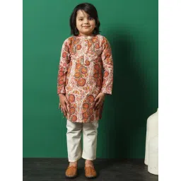 READIPRINT FASHIONS Kids Multicolor Printed Full Sleeves Kurta with Pyjamas-picture-30