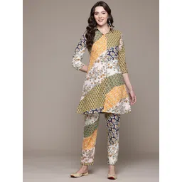 Readiprint Fashions Printed Pure Cotton Tunic With Trousers-picture-29