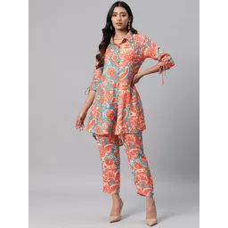 Readiprint Fashions Women Ethnic Motifs Printed Pure Silk Tunic with Trousers-picture-38