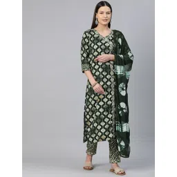 Readiprint Fashions Women Ethnic Motifs Printed Regular Kurta with Palazzos & With Dupatta-picture-25