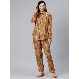 Readiprint Fashions Women Printed Cotton Shirt with Palazzos-picture-17