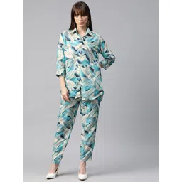 Readiprint Fashions Women Printed Cotton Shirt with Trousers-picture-35