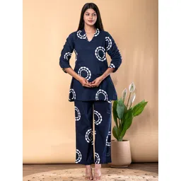 Readiprint Printed Cotton V-Neck Tunic & PalazzosCo-ordsSet-picture-14