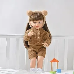 Real Baby Doll for Girls, Full Silicone Body Musical Reborn Doll with Outfit, Feeding Bottle, Diaper & Magnetic Pacifier, Realistic Newborn Toy Gift (Big Size) | GG_MM_33 | Rivo_33-picture-13