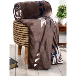 REALDREAM Brown Floral Mild Winter 300 GSM Single Bed Dohar-picture-12