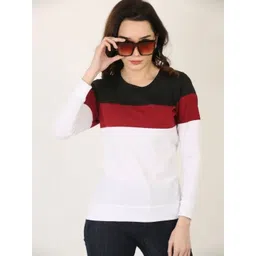 Realglimpse Colourblocked Round Neck Pure Cotton Regular Fit T-shirt-picture-41