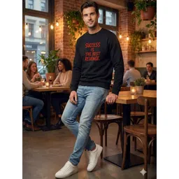 RebelRoarr Men Printed Sweatshirt image 1