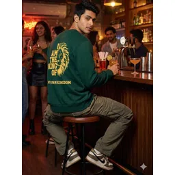 RebelRoarr Men Printed Sweatshirt image 2
