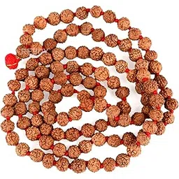 REBUY 5 Mukhi Rudraksha Mala for Men & Women 4mm Beads | Helps in Concentration, Protection, Harmony, Inner Peace | Ideal for Prayer, Meditation | 108 Beads, Pack of 1-picture-12