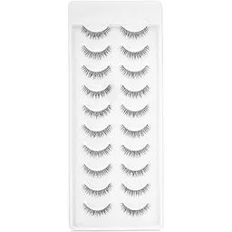 Recode RE07 Featherlight Eyelashes-Transparent Band,10 Pairs-picture-13