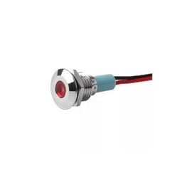 Red 10-24V 12mm LED Metal Indicator Light with 15 CM Cable-picture-34