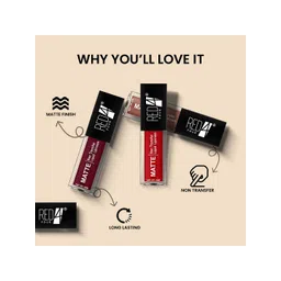 RED 4 Non Transfer Matte Liquid Lipstick - 4 g - Exotic Insense - 207 image 3