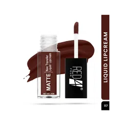 RED 4 Non Transfer Matte Liquid Lipstick - 4 g - Merlot - 117-picture-21