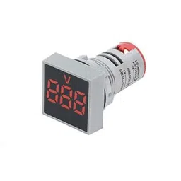 Red AC60-500V 22mm AD16-22FSV Square Frosted Surface LED Voltmeter Indicator Light-picture-25