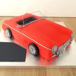 Red Cadillac Birthday Fondant Cake (3 Kg)-picture-28