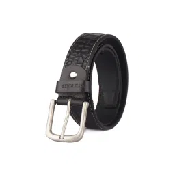 Red Chief Black Textured Leather Casual Belt for Men-picture-26