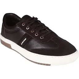 red chief Brown Leather Sneakers for Men-picture-12