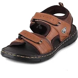 red chief Leather casual sandals for men-picture-53
