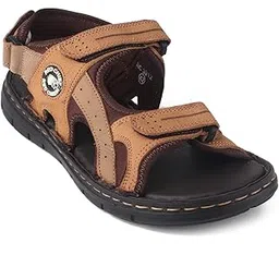 red chief Leather casual sandals for men-picture-49