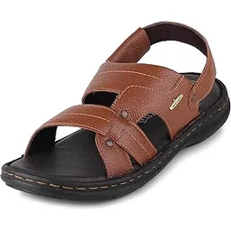 red chief Leather casual sandals for men-picture-15