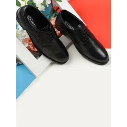 Red Chief Men Black Genuine Leather Formal Derbys-picture-22