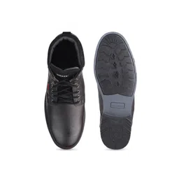 Red Chief Men Black Leather Casual Boots image 4