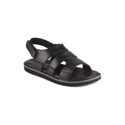 Red Chief Men Black Leather Comfort Sandals-picture-10