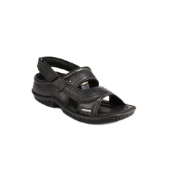 Red Chief Men Black Leather Comfort Sandals-picture-41