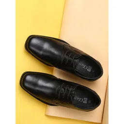 Red Chief Men Black Leather Derbys-picture-29