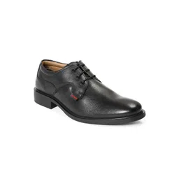 Red Chief Men Black Solid Leather Formal Derbys-picture-28