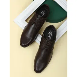 Red Chief Men Brown Leather Formal Shoes-picture-13