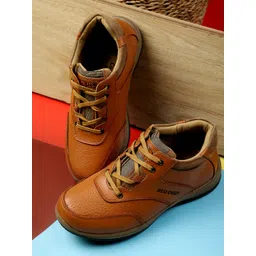 Red Chief Men Tan Leather Casual Sneakers-picture-39