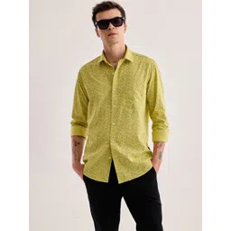 Red Flame Abstract Printed Pure Cotton Casual Shirt-picture-28