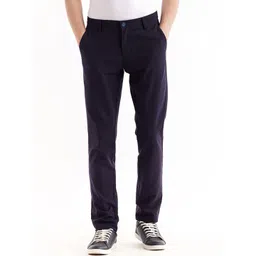 Red Flame Men Mid-Rise Cotton Slim Fit Trousers-picture-23