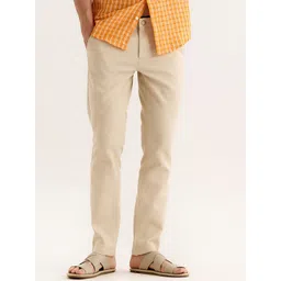 Red Flame Men Mid-Rise Cotton Slim Fit Trousers-picture-14