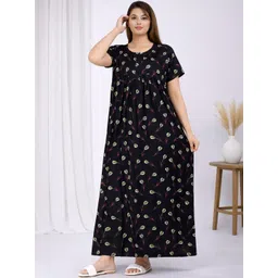 Red Flamingo Printed Maxi Nightdress-picture-33