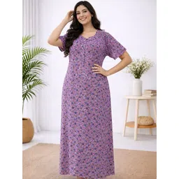 Red Flamingo Printed Maxi Nightdress-picture-25