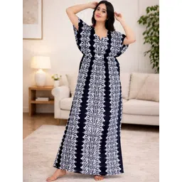 Red Flamingo Printed Maxi Nightdress-picture-14