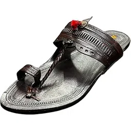 Red Gonda Block Brown Original Leather Premium Kolhapuri Chappal For Men-picture-39