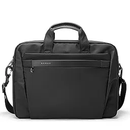Red Lemon Bange Men's Professional Briefcase Office Messenger Bag fits upto 15.6" Laptop/Macbook with Handles & Detachable Shoulder Strap, Spacious Pockets, Water-proof & wrinkle-free (Black)-image-14