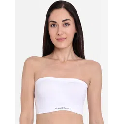 Red Rose Women White Solid Bandeu Bra-picture-33