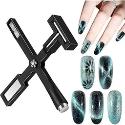 Red Square 5 in 1 Nail Magnet Tool, Magnet Stick 3D Magnetic Cat Eye Gel Polish, Nail Art Magnetic, Multi-Function Magnetic Stick for Nail Salon Home DIY (Black)-picture-43