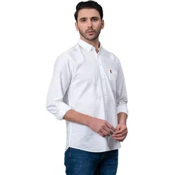 red tape Men Regular Fit Solid Button Down Collar Casual Shirt image 2